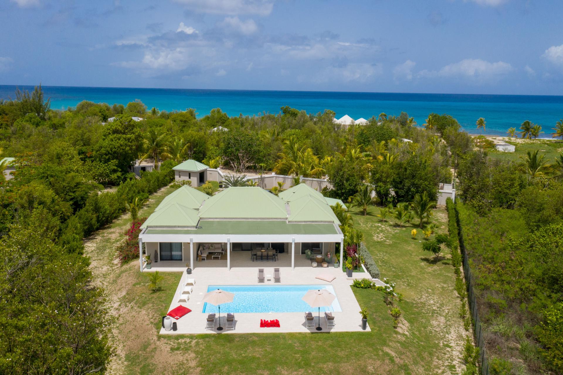 Villa Terres Basses à Saint Martin - Vue du ciel